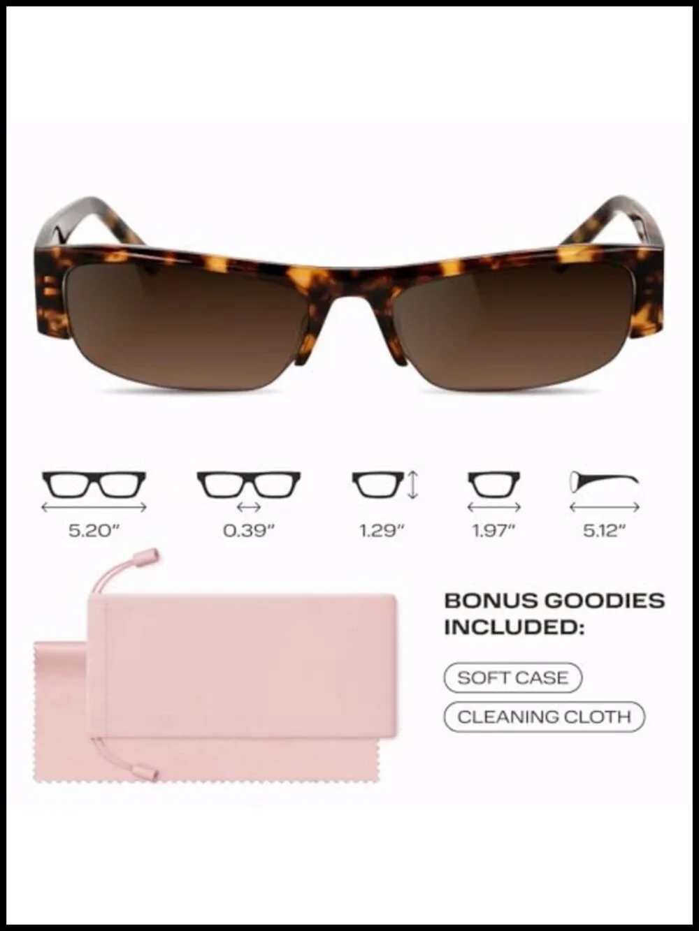 Polarized Semi Rimless Sunglasses Retro Round Frame TR90